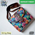 Premium Floral Sling Bag with Adjustable Designer Strap
